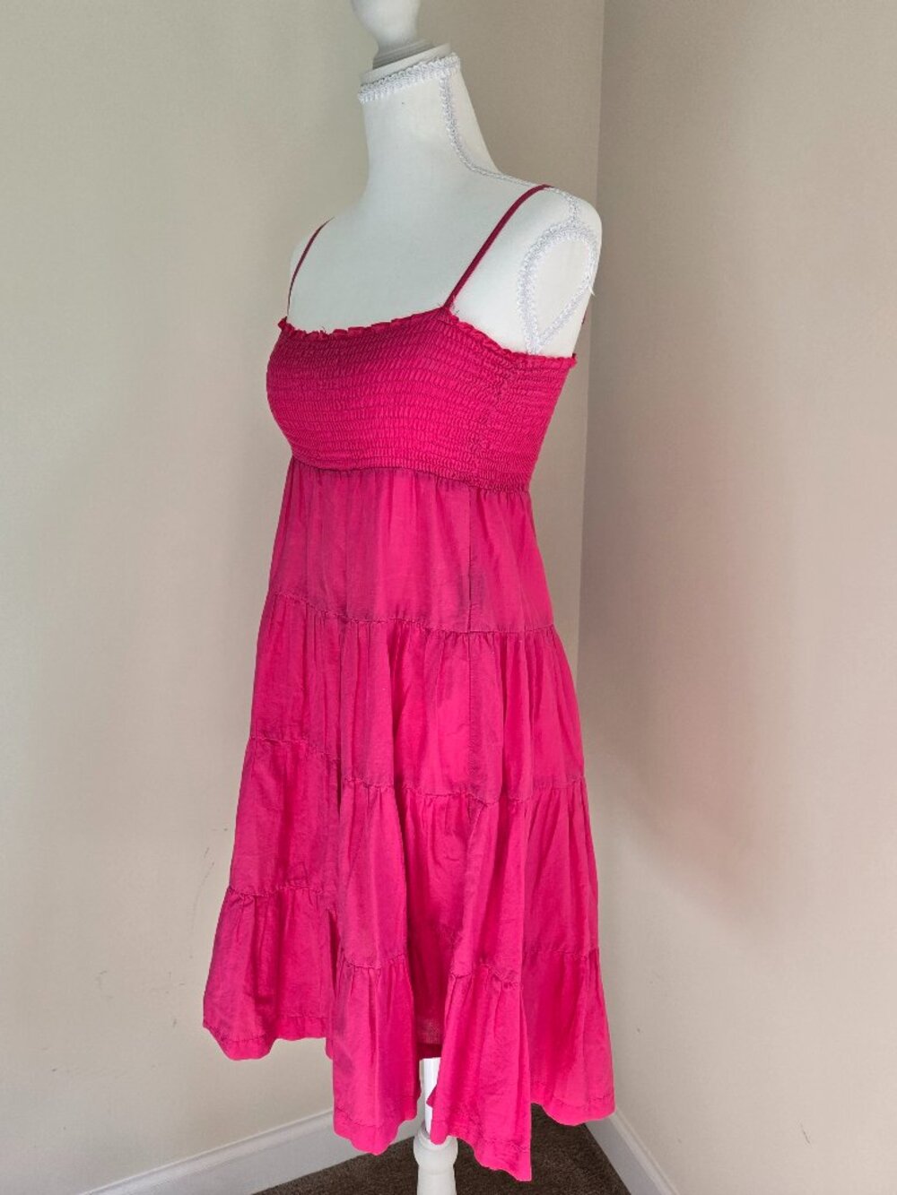 🌸 H&M Pink Cotton Sun Dress | Size 38 (US 6)